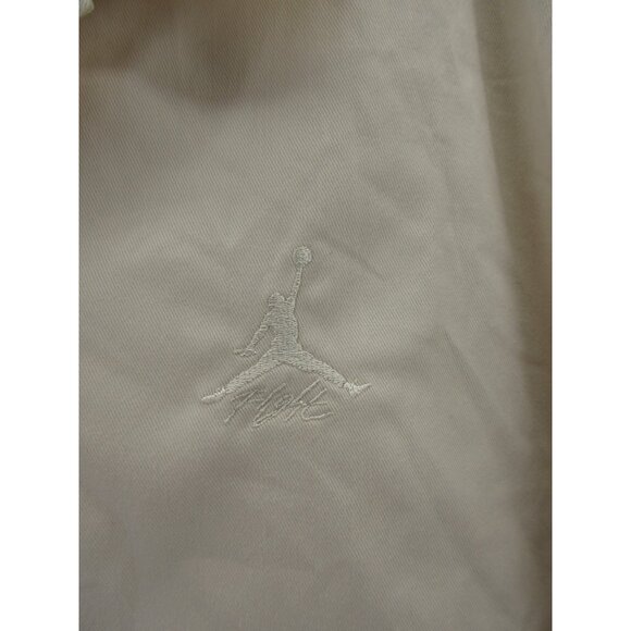 Jordan Shirt Large Air Jumpman Flight Button Up Khaki Resortwear NWT * - Picture 4 of 14